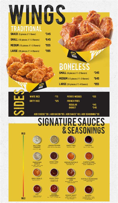 buffalo wild wing,buffalo wings menu